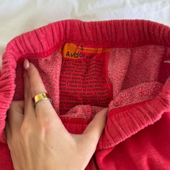 Aviator Nation Red Lightning Bolt Sweatpants - Picture 3 of 4